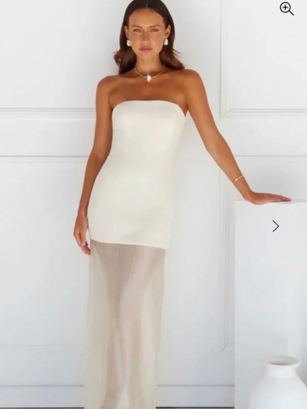 SNDYS Chloe Sheer Dress- size medium
